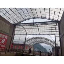 大跨度鋼架，網(wǎng)架采光頂棚用輕型防火阻燃陽光板耐力板聚碳酸酯板